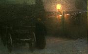 Jakub Schikaneder Snow oil on canvas